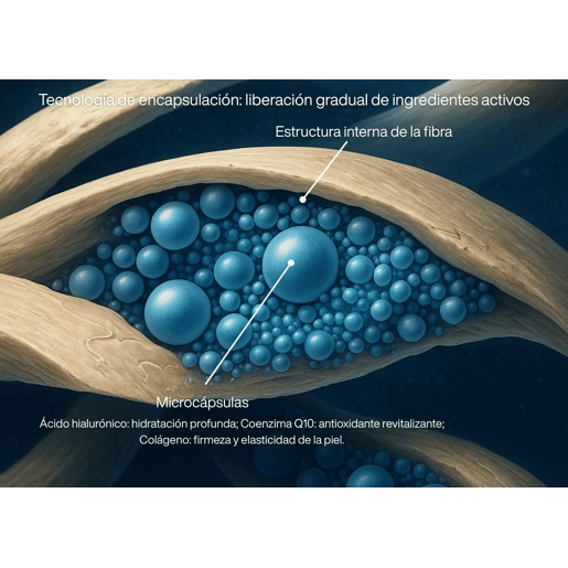 Almofada hidratante de espuma viscoelástica DERMACOLL com fronha cosmética