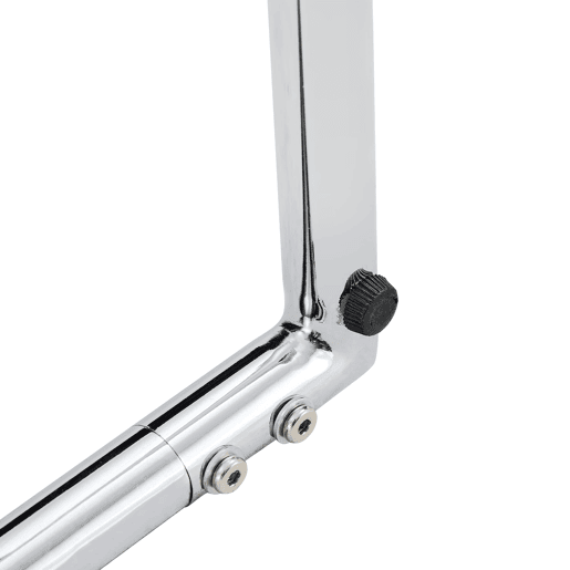 Banco de couro 130 cm - Moderno com estrutura cromada - Branco
