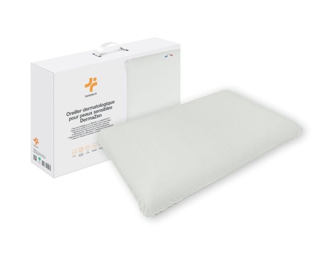 Almohada viscoelástica para piel sensible dermazen con zinc y tencel/smartcel