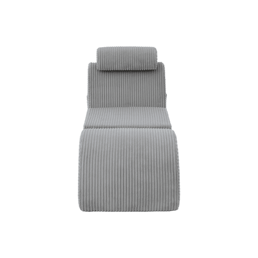 Poltrona ergonómica moderna - Design exclusivo, almofada removível, espuma de alta elasticidade - Cinza claro