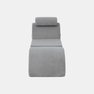 Poltrona ergonómica moderna - Design exclusivo, almofada removível, espuma de alta elasticidade - Cinza claro