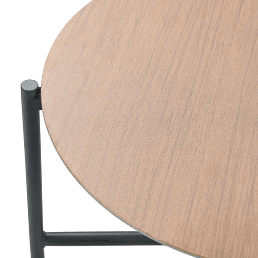 Conjunto de móveis de jardim 4 peças - Sofá + Mesa de centro + Pufe - Aço galvanizado - Cinza