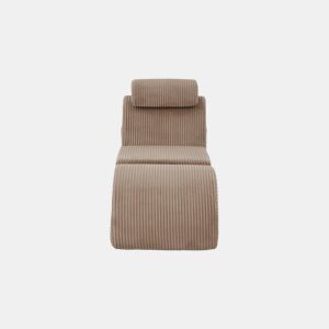 Poltrona ergonómica moderna - Design exclusivo, espuma de compressão, capa removível, bolso lateral - Caqui