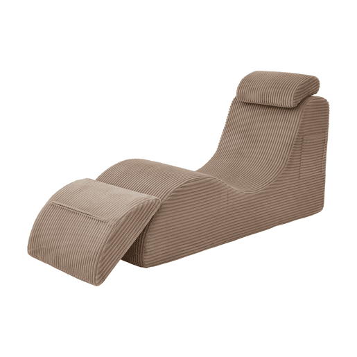 Poltrona ergonómica moderna - Design exclusivo, espuma de compressão, capa removível, bolso lateral - Caqui