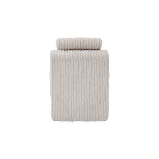 Poltrona moderna - Design ergonómico, espuma de alta elasticidade, capa removível, com bolso lateral - Bege