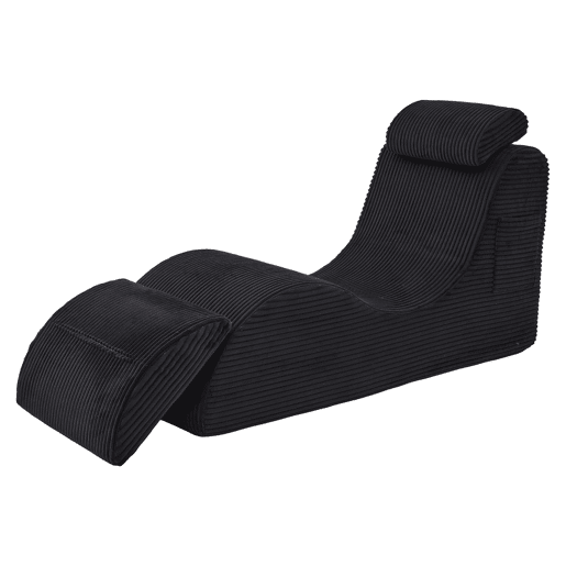 Poltrona ergonómica moderna - Design exclusivo, espuma elástica, capa removível, com bolso - Preto
