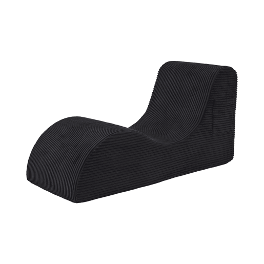 Poltrona ergonómica moderna - Design exclusivo, espuma elástica, capa removível, com bolso - Preto