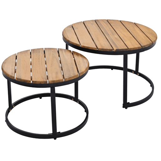 Conjunto de cadeiras de jardim 6 peças - Móveis de jardim, 2 sofás de 2 lugares, 2 cadeiras individuais, 2 mesas - Bege
