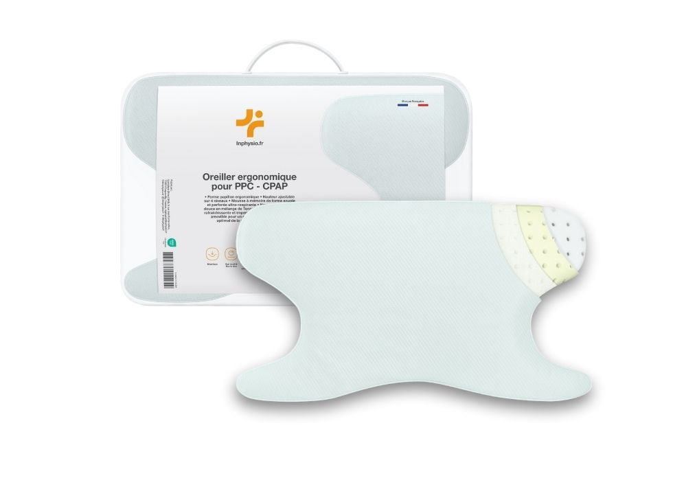 Almohada viscoelástica mariposa para  cpap papillon altura ajustable