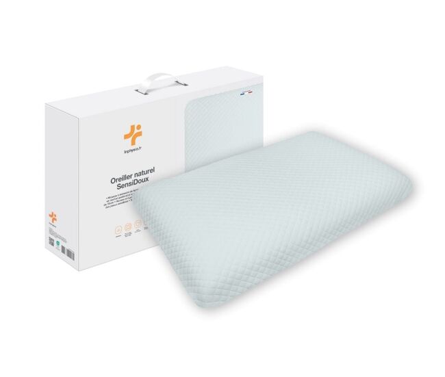 Almohada viscoelástica para piel sensible sensidoux lyocell con funda lyocell