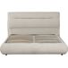 Cama doble con almacenaje en terciopelo Cama doble con almacenaje en terciopelo Beige