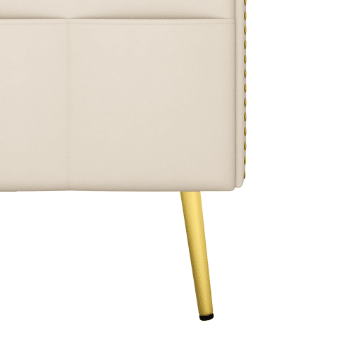 Sofá-cama duplo reclinável para 2 pessoas - 3 posições ajustáveis, com porta-copos - Bege