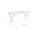 Mesa de Comedor, 6 Comensales 140x90 Mesa de Comedor, 6 Comensales 140x90 Blanco