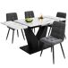 Conjunto de mesas y sillas de comedor Conjunto de mesas y sillas de comedor Blanco/ Negro