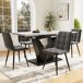 Conjunto de mesas y sillas de comedor Conjunto de mesas y sillas de comedor Blanco/ Negro