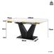 Conjunto de mesas y sillas de comedor Conjunto de mesas y sillas de comedor Blanco/ Negro