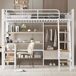Cama alta para niños Cama alta para niños Natural/ Blanco