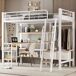 Cama alta para niños Cama alta para niños Natural/ Blanco