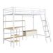 Cama alta para niños Cama alta para niños Natural/ Blanco