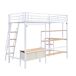 Cama alta para niños Cama alta para niños Natural/ Blanco