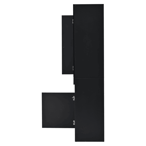 Vitrine LED para sala - móvel expositor com iluminação LED e amplo espaço de armazenamento - preto