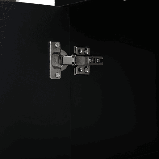 Vitrine LED para sala - móvel expositor com iluminação LED e amplo espaço de armazenamento - preto