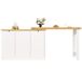 Mesa alta 180x40 Mesa alta 180x40 Natural/ Blanco