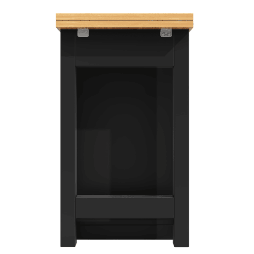 Mesa de bar extensível 120-180 cm - Com função giratória de 360° e arrumação - Preto