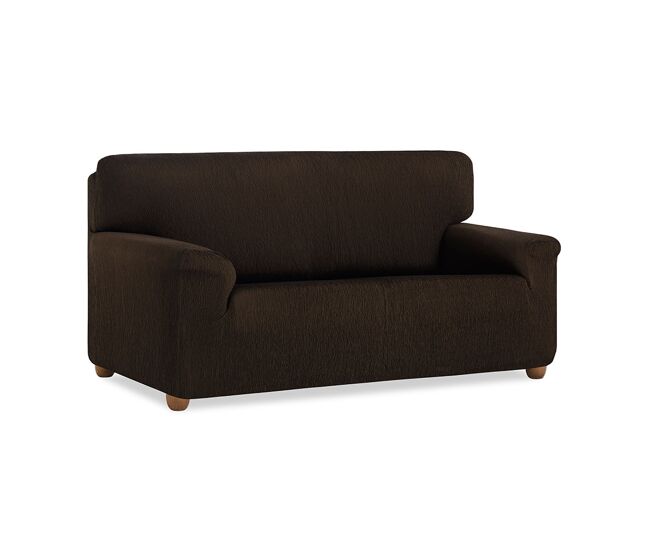 Funda de sofá elástica vera marrón nordic-home