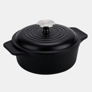 Forno Holandês Indução Ferro Fundido Curado 20cm  1,9L Panela sem PTFE e PFOA, Victoria 31114