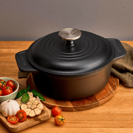 Forno Holandês Indução Ferro Fundido Curado 20cm  1,9L Panela sem PTFE e PFOA, Victoria 31114