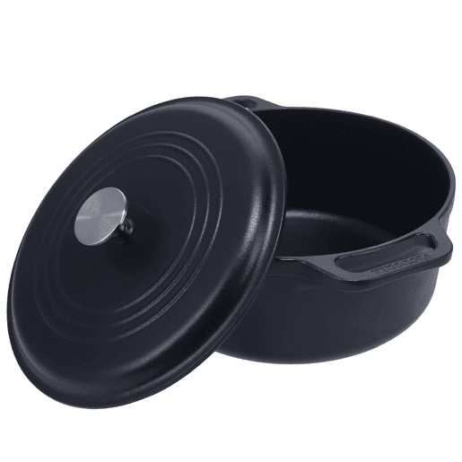 Forno Holandês Indução Ferro Fundido Curado 29cm  6,6L Panela sem PTFE e PFOA, Victoria 35709