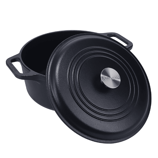 Forno Holandês Indução Ferro Fundido Curado 27cm  5,7L Panela sem PTFE e PFOA, Victoria 33811