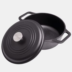 Forno Holandês Indução Ferro Fundido Curado 25cm  3,8L Panela sem PTFE e PFOA, Victoria 32043