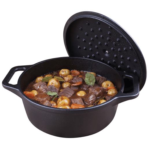 Forno Holandês Indução Ferro Fundido Curado 25cm  3,8L Panela sem PTFE e PFOA, Victoria 32043
