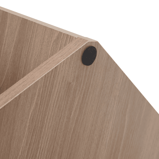 Mesa de centro hexagonal 79x69,4x40 cm - Multifuncional, moderna, fácil montagem - Castanho