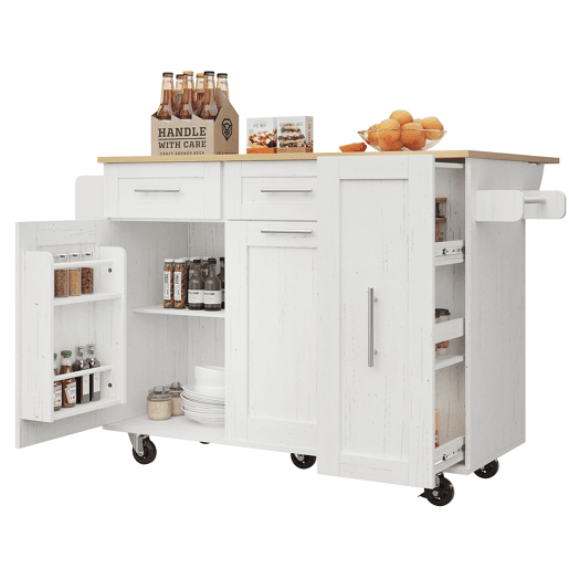Carrinho de cozinha de mdf com 2 portas e 3 gavetas,branco Carrinho de cozinha de mdf com 2 portas e 3 gavetas,branco