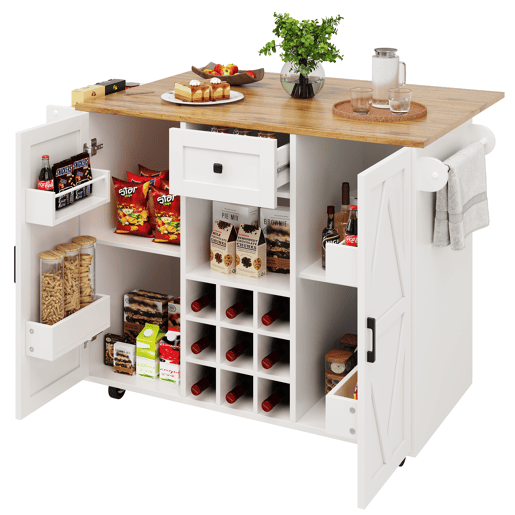 Carrinho de cozinha de mdf com 2 portas e 1 gaveta,branco Carrinho de cozinha de mdf com 2 portas e 1 gaveta,branco