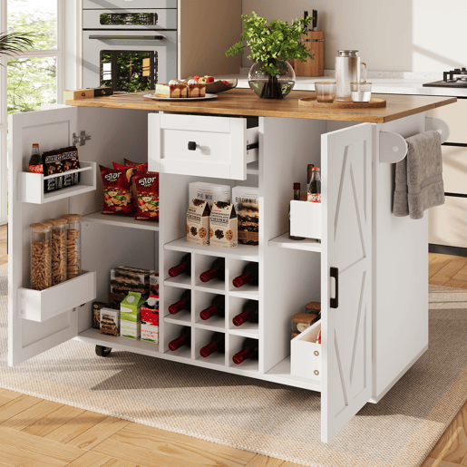 Carrinho de cozinha de mdf com 2 portas e 1 gaveta,branco Carrinho de cozinha de mdf com 2 portas e 1 gaveta,branco