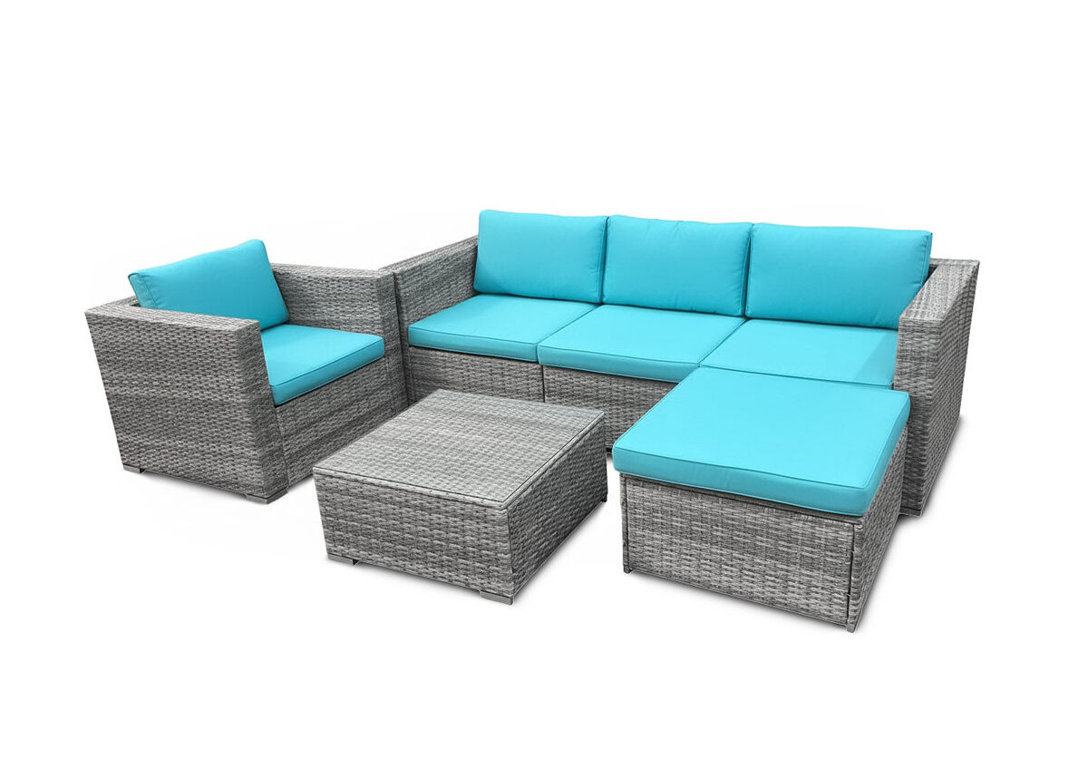 Conjunto de jardin sofa + mesa + sillon. muebles de jardin y terraza