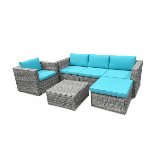 Conjunto de jardim: Sofá + Mesa + Poltrona. Mobiliário para jardim e varanda.