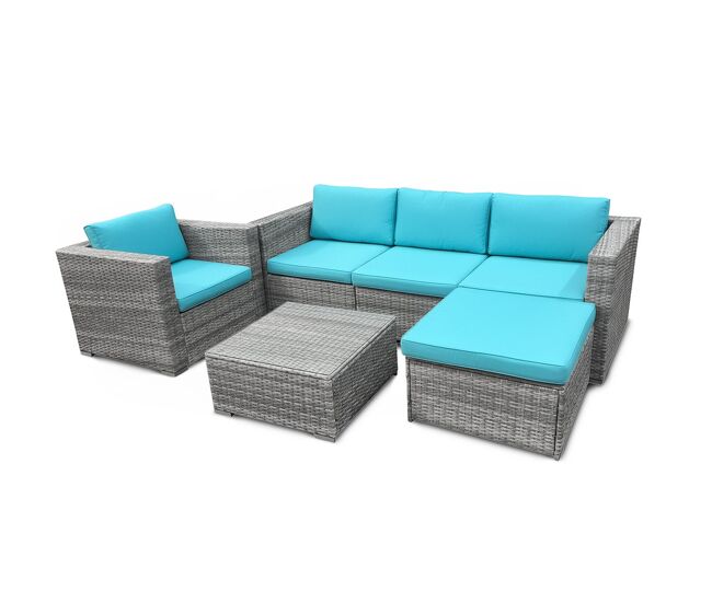 Conjunto de jardin sofa + mesa + sillon. muebles de jardin y terraza