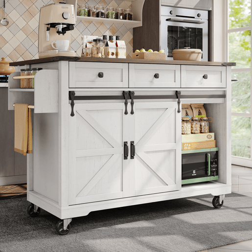 Carrinho de cozinha de mdf com 2 portas e 3 gavetas,branco Carrinho de cozinha de mdf com 2 portas e 3 gavetas,branco