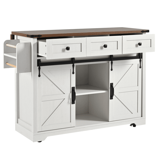 Carrinho de cozinha de mdf com 2 portas e 3 gavetas,branco Carrinho de cozinha de mdf com 2 portas e 3 gavetas,branco