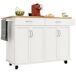 Carrito de cocina con 4 puertas y 2 cajónes 106 Carrito de cocina con 4 puertas y 2 cajónes 106 Blanco