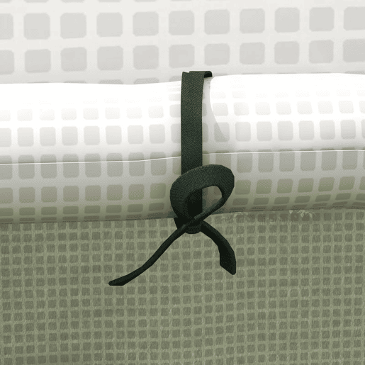 Outsunny Cobertura para Estufa 140x143x190 cm Cobertura de Substituição para Estufa com Janela Porta com Fecho de Correr Anti-UV Proteção de Plantas para Jardim Branco
