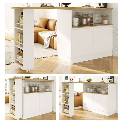 Mesa de bar extensível giratória de mdf,branco Mesa de bar extensível giratória de mdf,branco