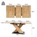 Mesa de comedor extensible rectangular Mesa de comedor extensible rectangular Natural
