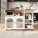 Carrito de cocina con 2 puertas 120 Carrito de cocina con 2 puertas 120 Blanco