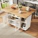 Carrito de cocina con 2 puertas 120 Carrito de cocina con 2 puertas 120 Blanco